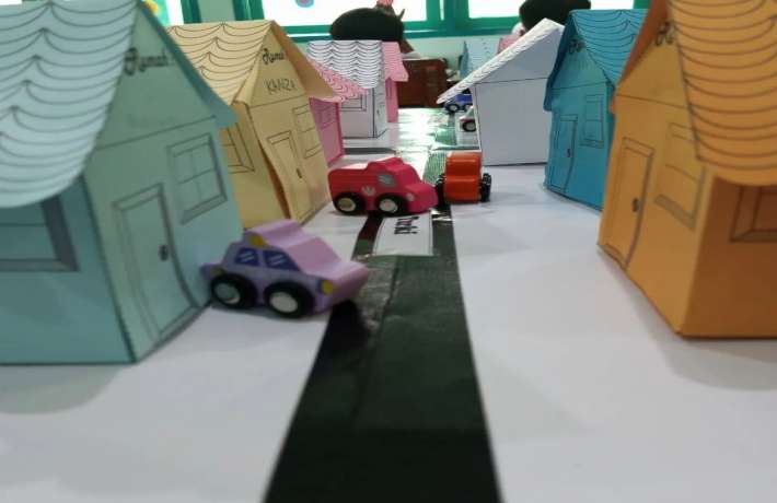 Pembelajaran Denah atau Peta dengan Maket Rumah Sederhana